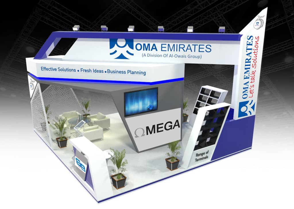 OMA EMIRATES STAND AT SEAMLESS MIDDLE EAST 2017
