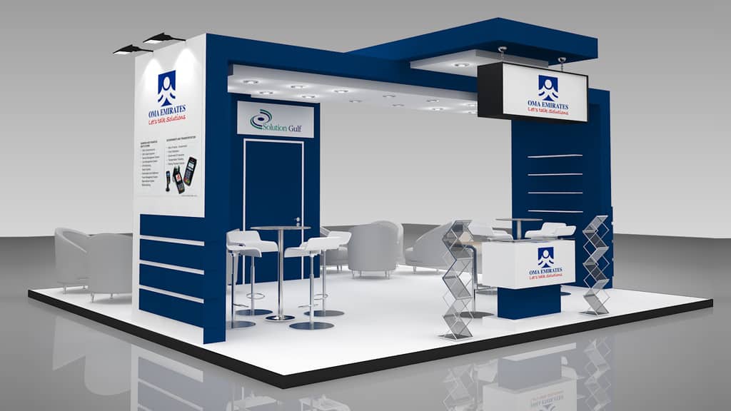 OMA EMIRATES STAND STRUCTURE AT CARDS & PAYMENT MIDDLE EAST 2015