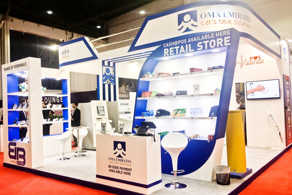 OMA EMIRATES STAND AT SEAMLESS MIDDLE EAST 2018